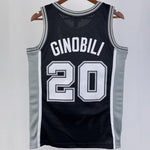 Camiseta NBA retro San Antonio Spurs – GINOBILI #20 – Retro · negra · 2002/03 - vista 2