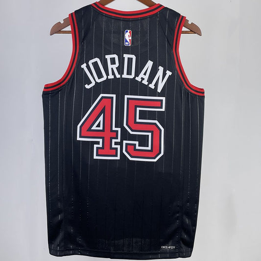 Camiseta NBA Chicago Bulls – JORDAN #45 – negra · 2023/24 - vista 2
