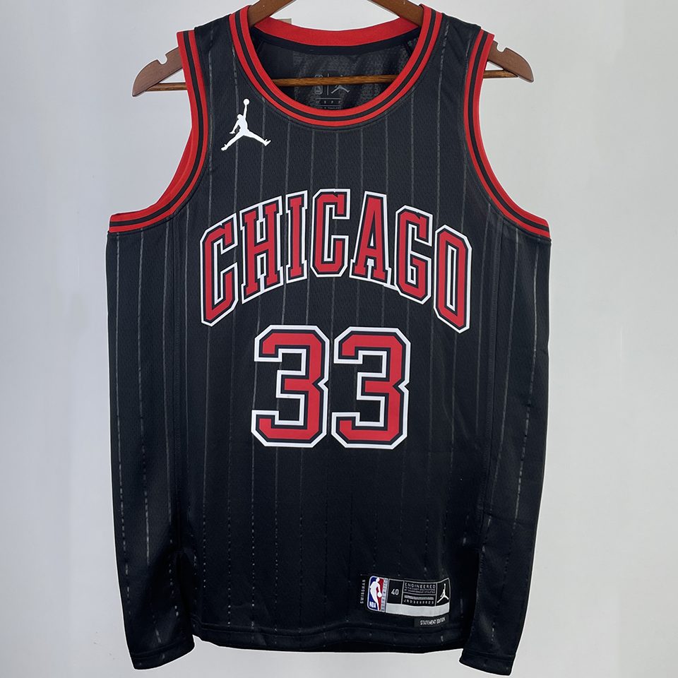 Camiseta NBA Chicago Bulls – PIPPEN #33 – negra · 2023/24 - vista 1