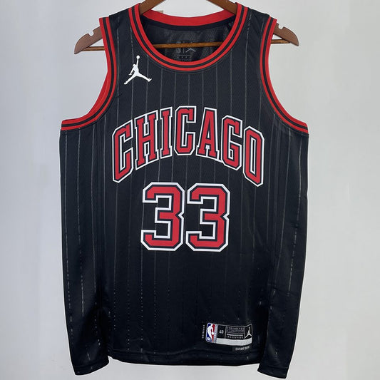 Camiseta NBA Chicago Bulls – PIPPEN #33 – negra · 2023/24 - vista 1