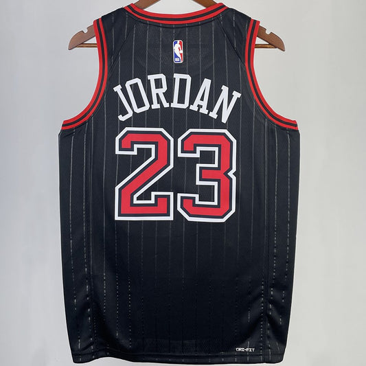 Camiseta NBA Chicago Bulls – JORDAN #23 – negra · 2023/24 - vista 2