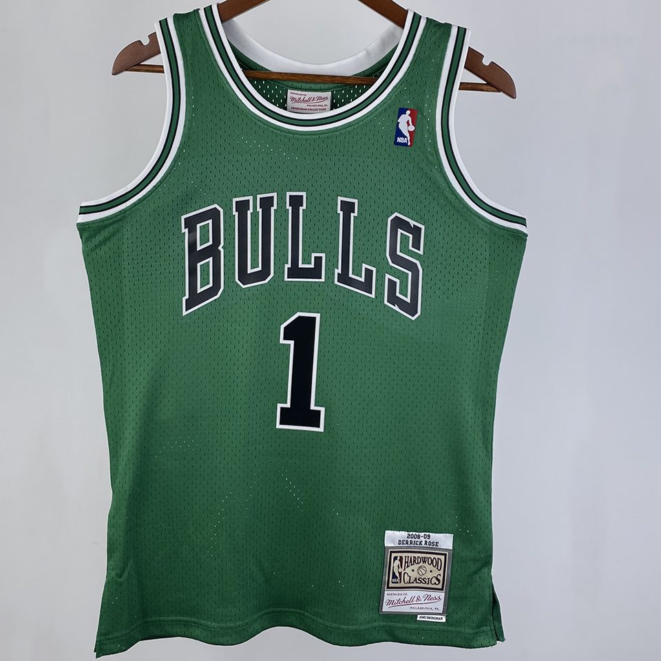 Camiseta NBA retro Chicago Bulls – BRSE #1 – Retro · verde · 2008/09 - vista 1