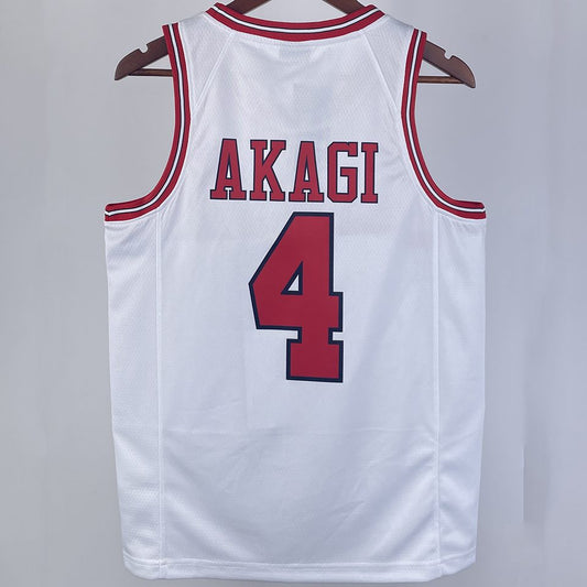 Camiseta NBA Shohoku – AKAGI #4 – blanca - vista 2