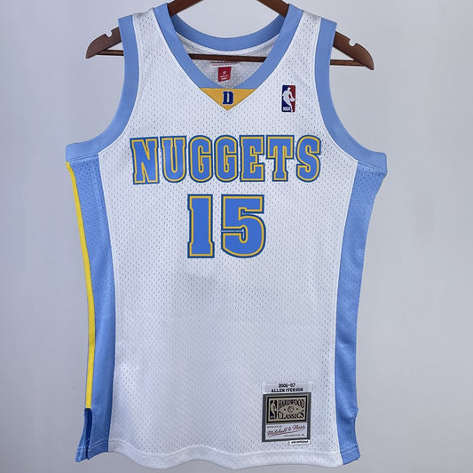 Camiseta NBA retro Denver Nuggets – ANTHONY #15 – Retro · blanca · 2003/04 - vista 1