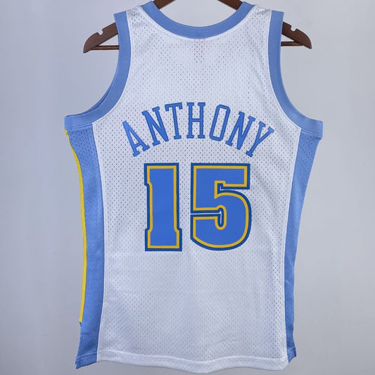 Camiseta NBA retro Denver Nuggets – ANTHONY #15 – Retro · blanca · 2003/04 - vista 2
