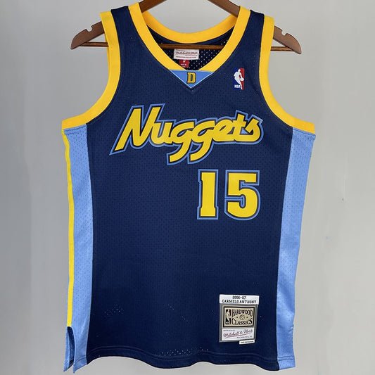 Camiseta NBA retro Denver Nuggets – ANTHONY #15 – Retro · azul oscuro · 2006/07 - vista 1