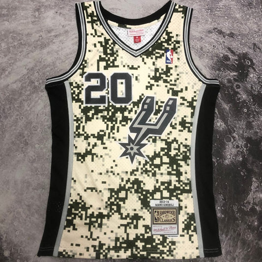 Camiseta NBA retro San Antonio Spurs – GINOBILI #20 – Retro · 2013/14 - vista 1