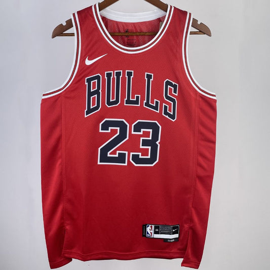 Camiseta NBA Chicago Bulls – JORDAN #23 – roja · 2023/24 - vista 1
