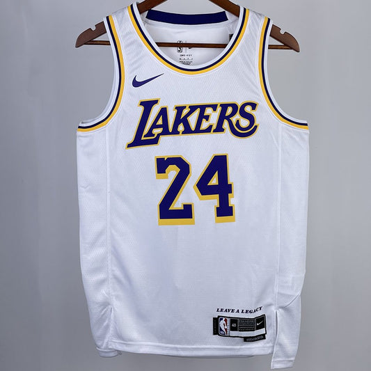 Camiseta NBA Los Angeles Lakers – BRYANT #24 – blanca · 2023/24 - vista 1