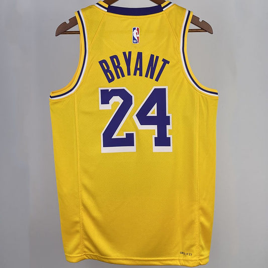 Camiseta NBA Los Angeles Lakers – BRYANT #24 – amarilla · 2023/24 - vista 2