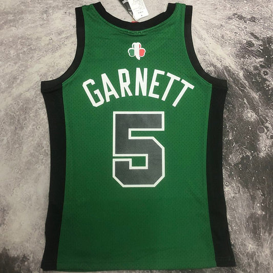 Camiseta NBA retro Boston Celtics – GARNETT #5 – Retro · verde · 2007 - vista 2