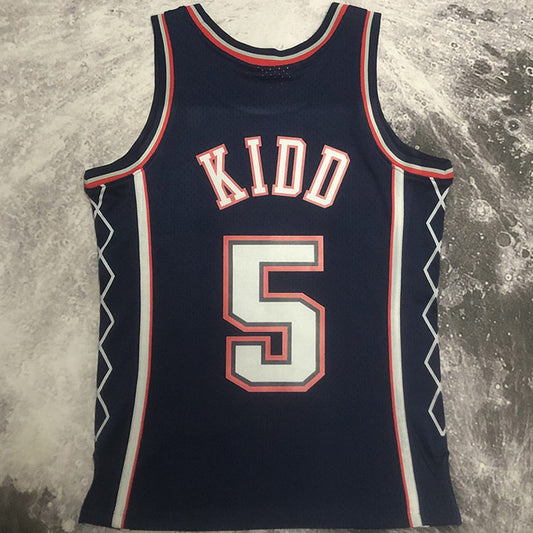 Camiseta NBA retro Brooklyn Nets – KIDD #5 – Retro · azul oscuro · 2006/07 - vista 2