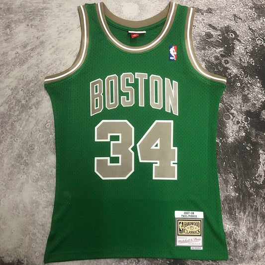 Camiseta NBA retro Boston Celtics – PIERCE #34 – Retro · verde · 2007/08 - vista 1