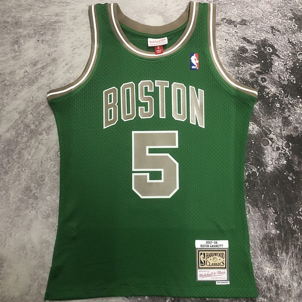 Camiseta NBA retro Boston Celtics – GARNNETT #5 – Retro · verde · 2003/04 - vista 1