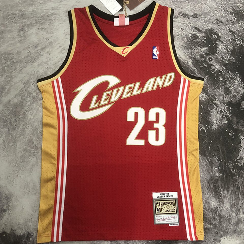 Camiseta NBA retro Cleveland Cavaliers – JAMES #23 – Retro · roja · 2003/04 - vista 1