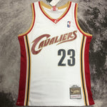 Camiseta NBA retro Cleveland Cavaliers – JAMES #23 – Retro · blanca · 2003/04 - vista 1