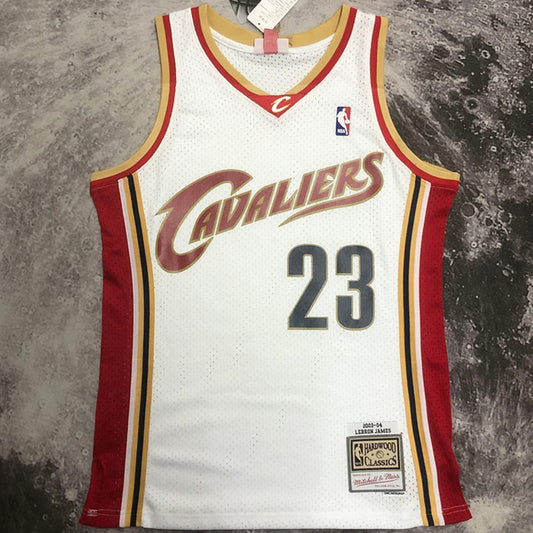Camiseta NBA retro Cleveland Cavaliers – JAMES #23 – Retro · blanca · 2003/04 - vista 1