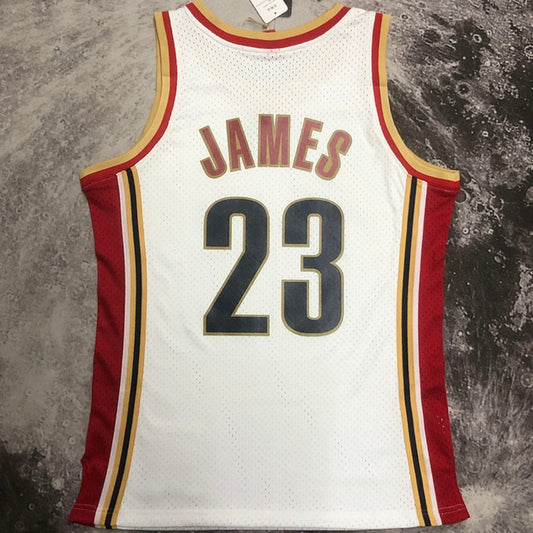 Camiseta NBA retro Cleveland Cavaliers – JAMES #23 – Retro · blanca · 2003/04 - vista 2