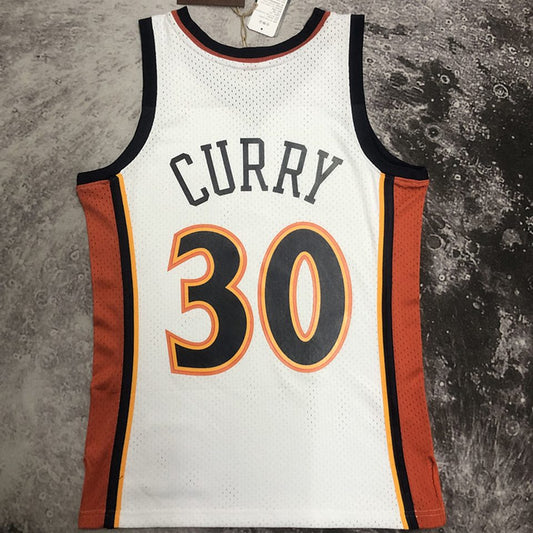 Camiseta NBA retro Golden State Warriors – CURRY #30 – Retro · blanca · 2007 - vista 2