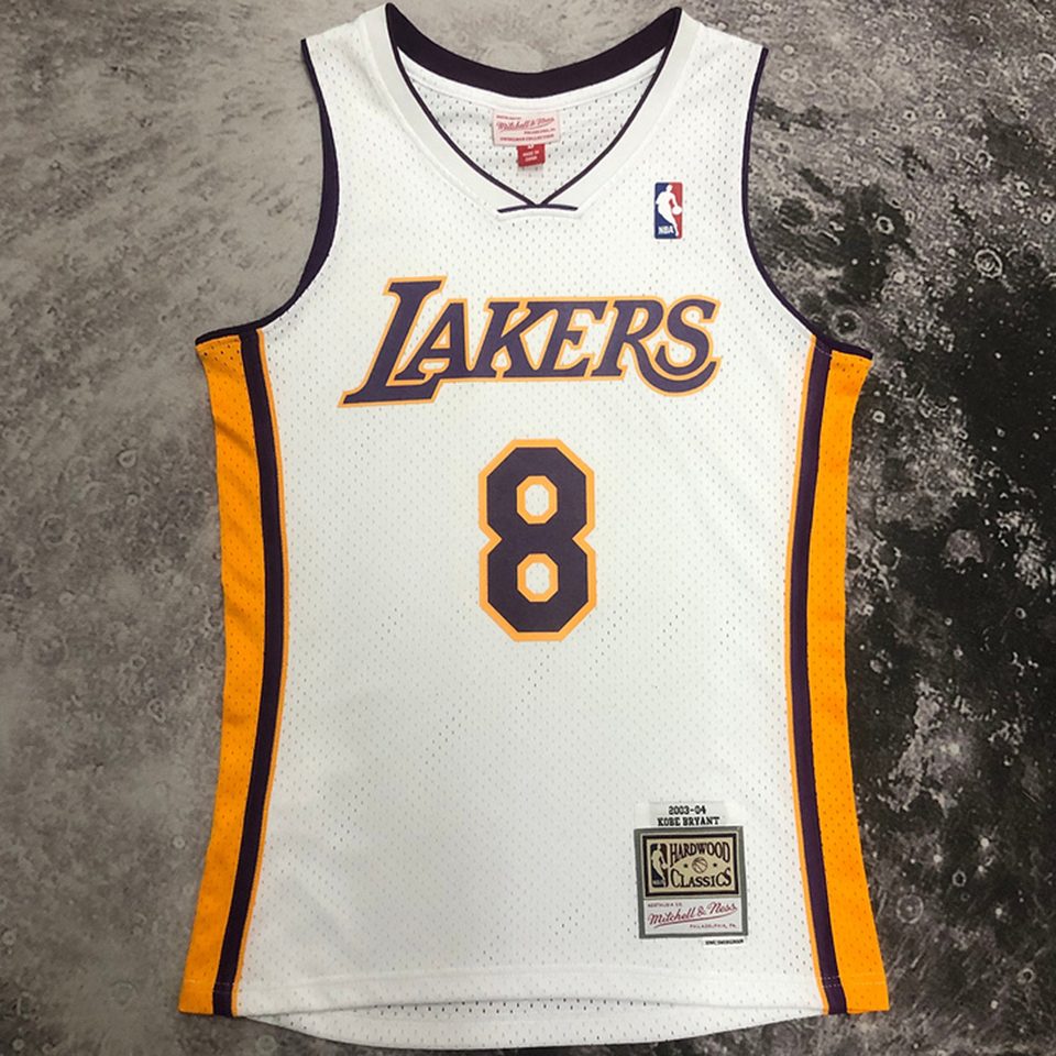Camiseta NBA retro Los Angeles Lakers – BRYANT #8 – Retro · blanca · 2003/04 - vista 1