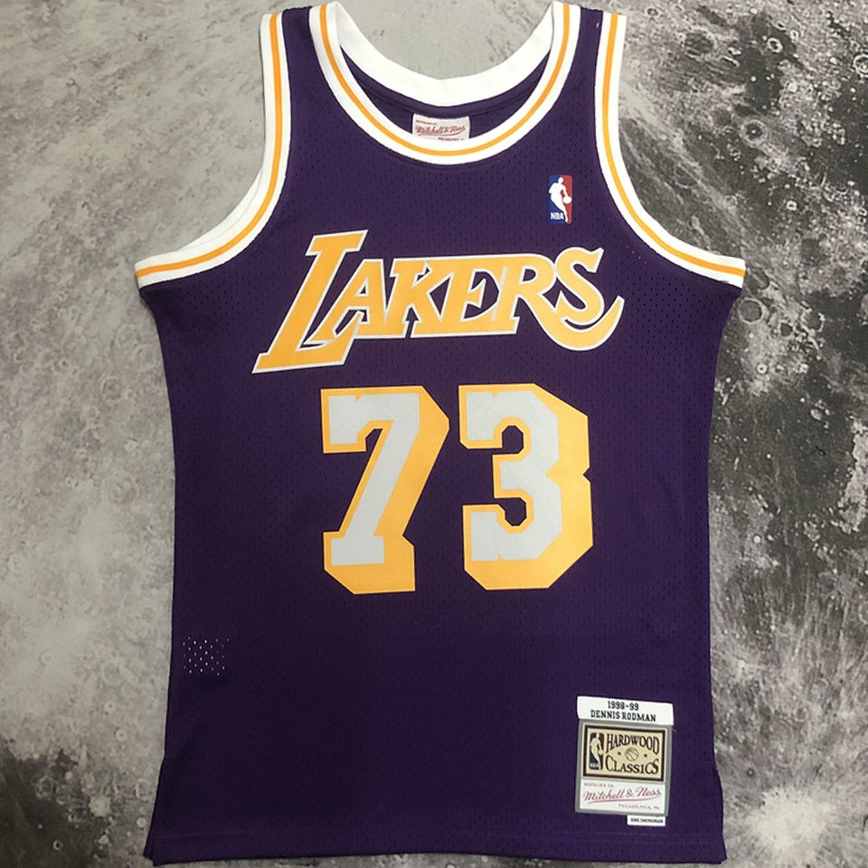 Camiseta NBA retro Los Angeles Lakers – RODMAN #73 – Retro · morada · 1998/99 - vista 1
