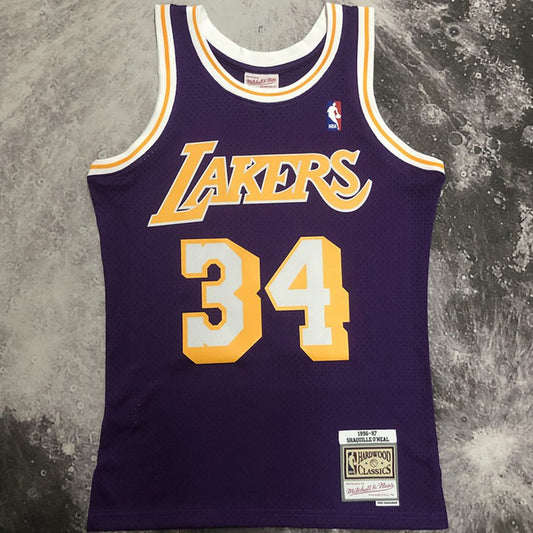 Camiseta NBA retro Los Angeles Lakers – O'NEAL #34 – Retro · morada · 1996/97 - vista 1