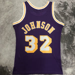 Camiseta NBA retro Los Angeles Lakers – JOHNSON #32 – Retro · morada · 1984/85 - vista 2