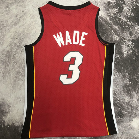 Camiseta NBA retro Miami Heat – WADE #3 – Retro · roja · 2005/06 - vista 2