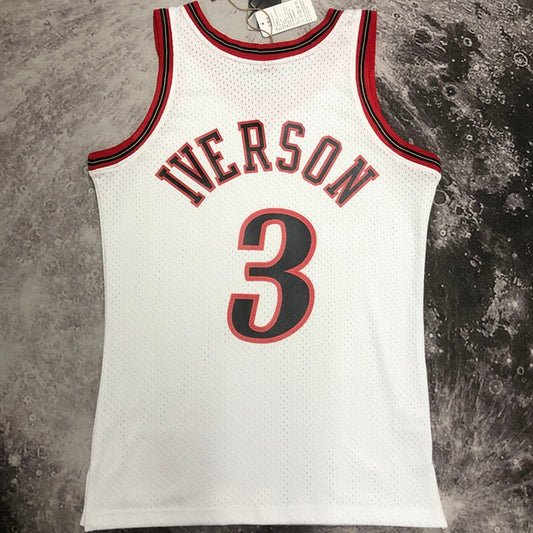 Camiseta NBA retro Philadelphia 76ers – IVERSON #3 – Retro · blanca · 1997/98 - vista 2