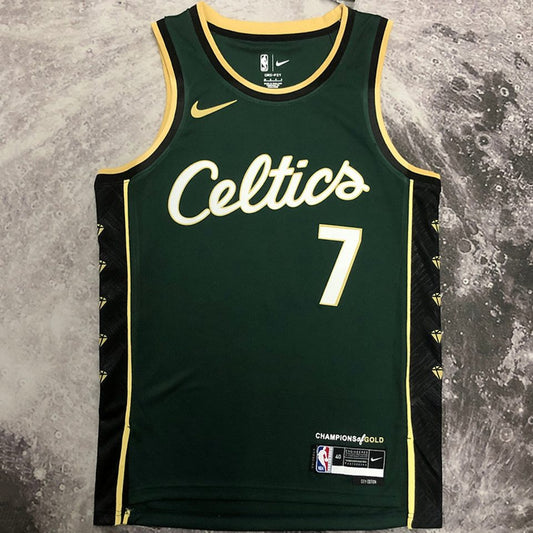 Camiseta NBA Boston Celtics – BROWN #7 – City Edition · verde · 2023 - vista 1