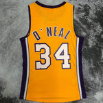 Camiseta NBA retro Los Angeles Lakers – ONEAL #34 – Retro · amarilla · 1999/00 - vista 2