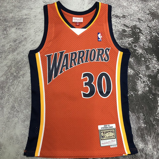 Camiseta NBA retro Golden State Warriors – CURRY #30 – Retro · naranja · 2009/10 - vista 1