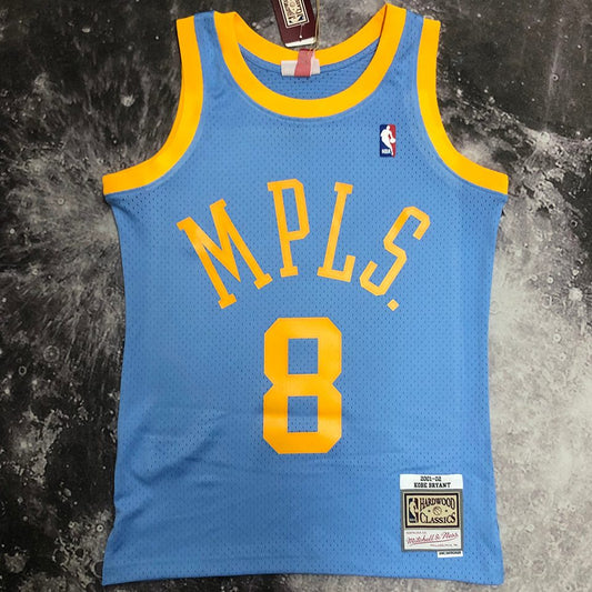 Camiseta NBA retro Los Angeles Lakers – BRYANT #8 – Retro · azul · 2001/02 - vista 1