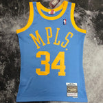 Camiseta NBA retro Los Angeles Lakers – ONEAL #34 – Retro · azul · 2001/02 - vista 1