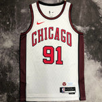 Camiseta NBA Chicago Bulls – RODMAN #91 – City Edition · blanca - vista 1