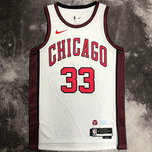 Camiseta NBA Chicago Bulls – PIPPEN #33 – City Edition · blanca - vista 1