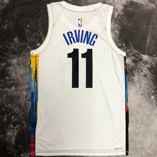 Camiseta NBA Brooklyn Nets – IRVING #11 – City Edition · blanca - vista 2