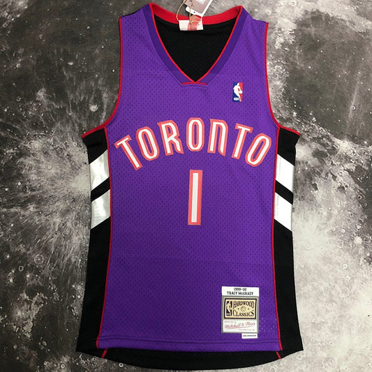 Camiseta NBA retro Toronto Raptors – MCGRADY #1 – Retro · negra · 1999/00 - vista 1