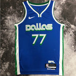 Camiseta NBA Dallas Mavericks – DONCIC #77 – City Edition · azul - vista 1
