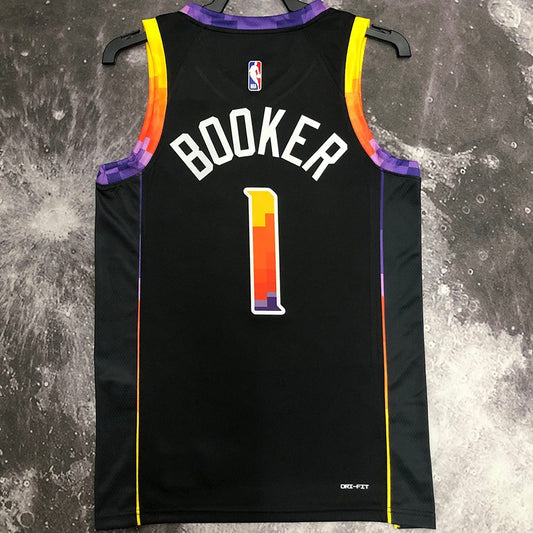 Camiseta NBA Phoenix Suns – BOOKER #1 – negra - vista 2