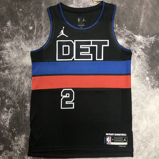 Camiseta NBA Detroit Pistons – CUNNINGHAM #2 – negra - vista 1