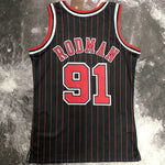 Camiseta NBA retro Chicago Bulls – RODMAN #91 – Retro · negra · 1997/98 - vista 2