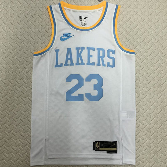 Camiseta NBA retro Los Angeles Lakers – JAMES #23 – Retro · blanca · 2022/23 - vista 1