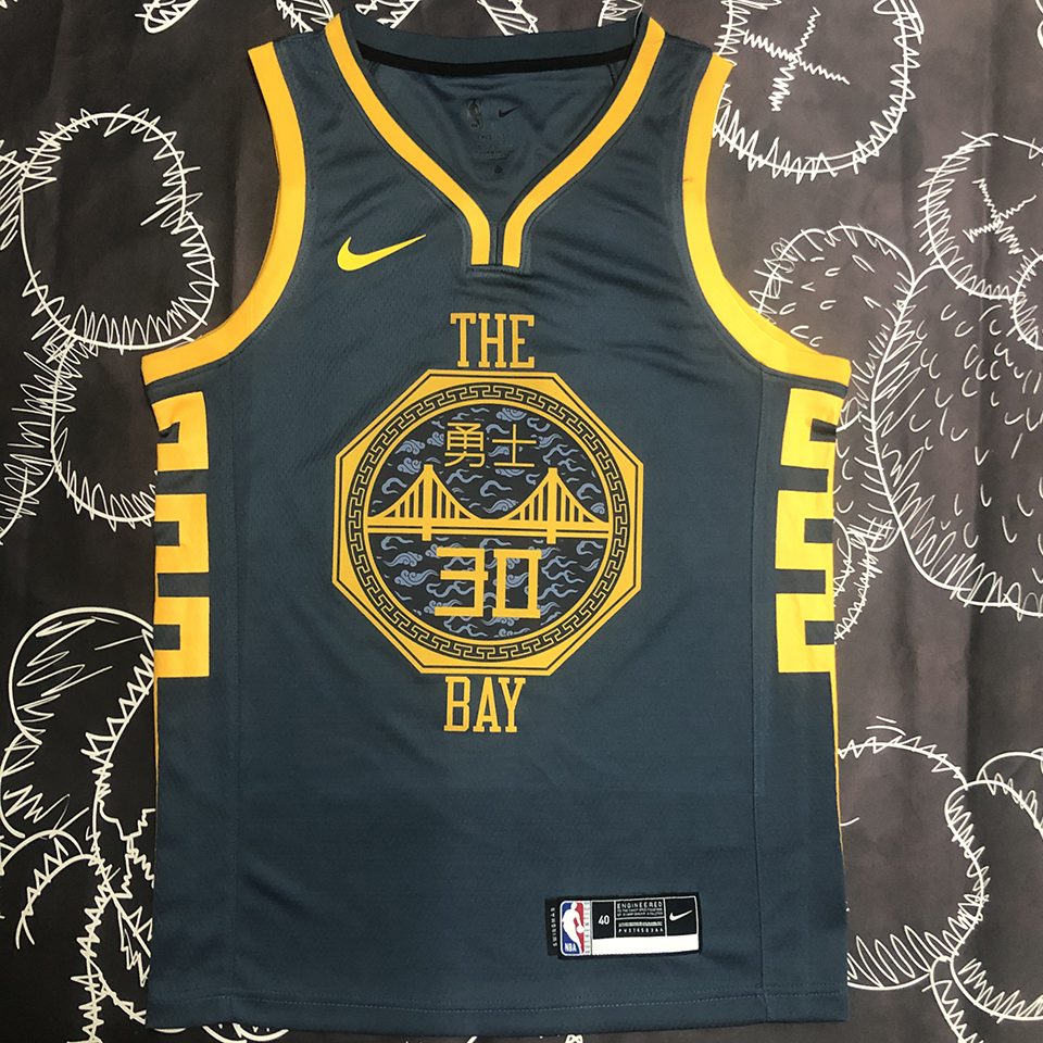 Camiseta NBA Golden State Warriors – CURRY #30 – negra - vista 1