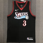 Camiseta NBA retro Philadelphia 76ers – IVERSON #3 – Retro · negra - vista 1