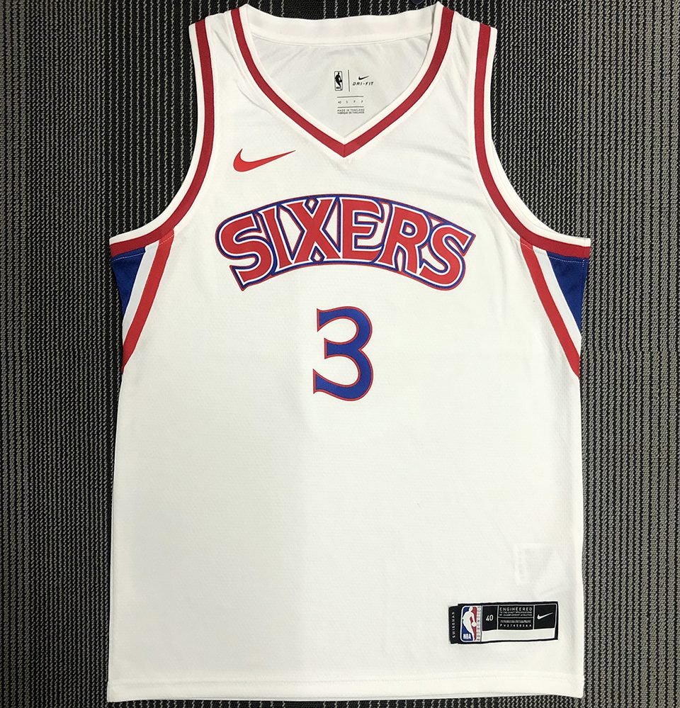 Camiseta NBA retro Philadelphia 76ers – IVERSON #3 – Retro · blanca - vista 1