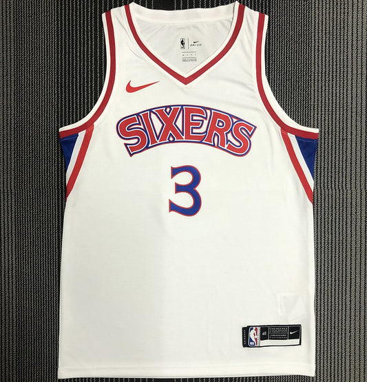 Camiseta NBA retro Philadelphia 76ers – IVERSON #3 – Retro · blanca - vista 1
