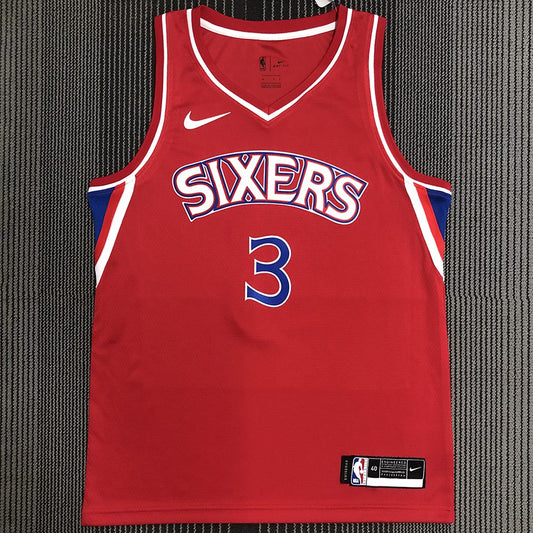 Camiseta NBA retro Philadelphia 76ers – IVERSON #3 – Retro · roja - vista 1