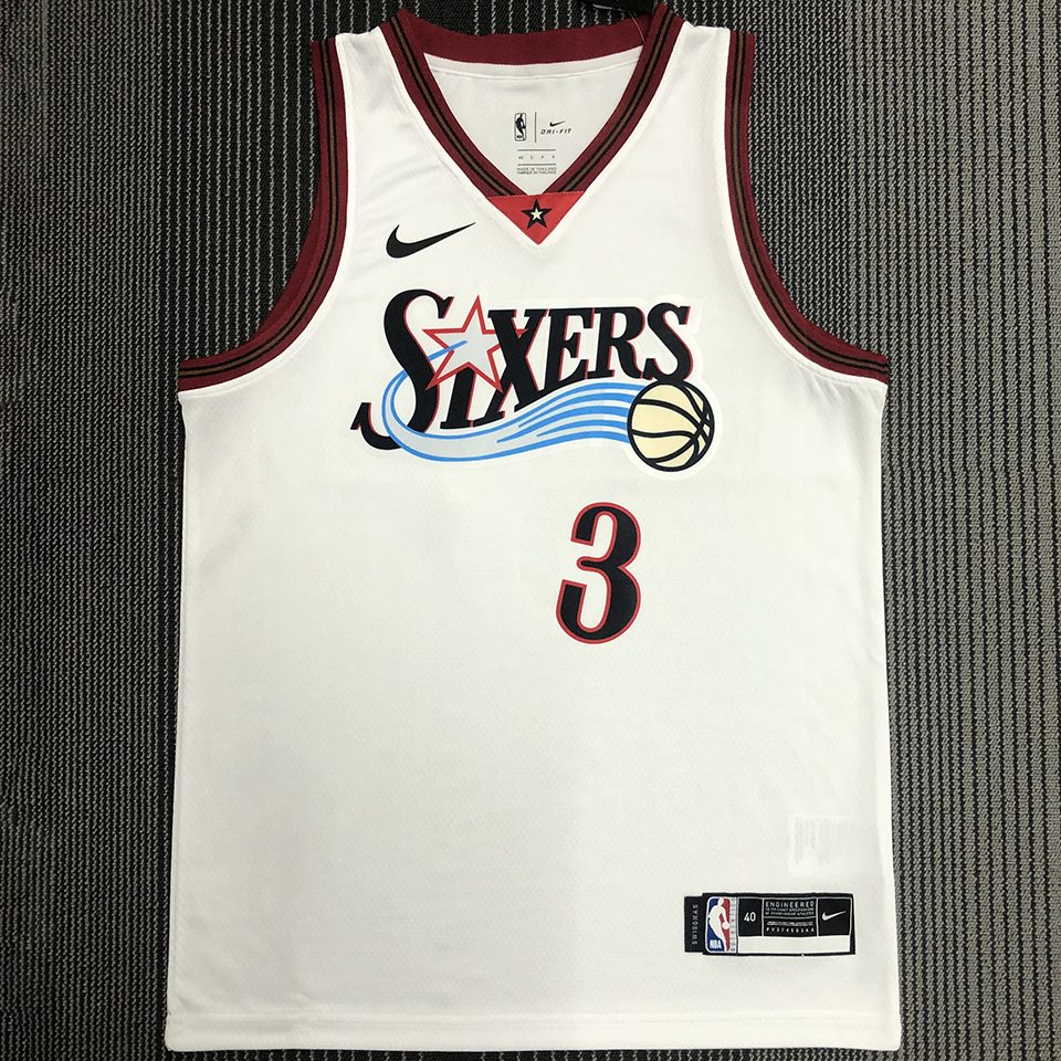 Camiseta NBA retro Philadelphia 76ers – IVERSON #3 – Retro · blanca - vista 1