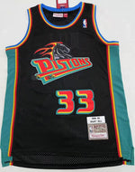 Camiseta NBA retro Detroit Pistons – HILL #33 – Retro · negra · 1998/99 - vista 1